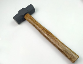  鍛打木柄八角錘